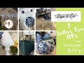 7 Dollar Tree DIY's  ||  Fall Farmhouse DIY's for my MUM  ||  Blue & White