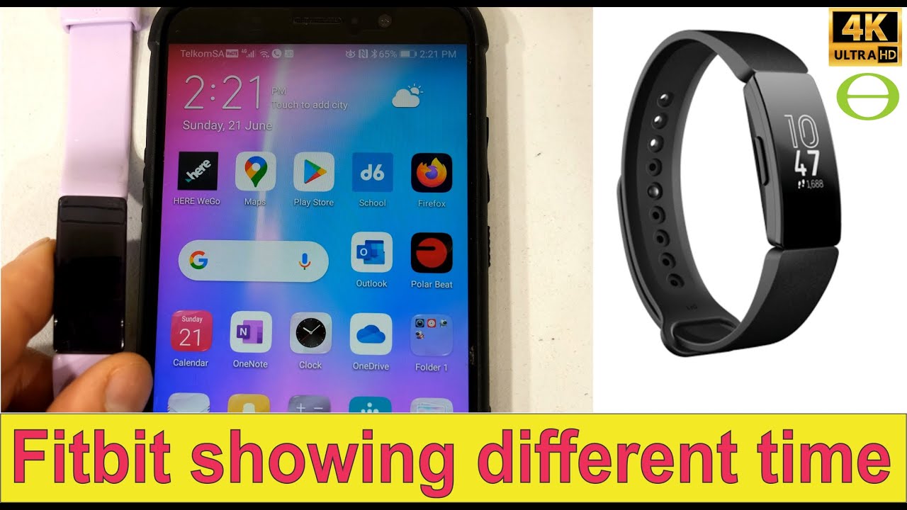 fitbit inspire hr wrong time