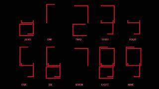 4 Segment Display like the "Double Square" My real hardware 4 seg display is in other video.