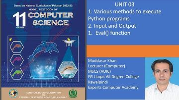 Understanding Python Input, Output, Eval Function and Ways to Execute a Program