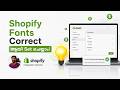 How to Set Shopify Fonts Correctly | Complete Malayalam Tutorial