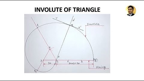 Involute of Triangle | Engineering Curves | Engineering Drawing