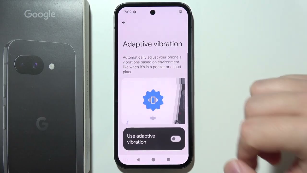 Pixel 9a: How to Turn On/Off Adaptive Vibrations