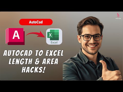 AutoCAD Length & Area Export to Excel Automatically in 1 Click! 🚀 | Must-Have LISP for QS & CAD User