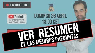 Replay del DIRECTO ||  Mejores Preguntas y Respuestas del directo de Abril 2020