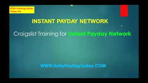 Craigs List Training for IPDN