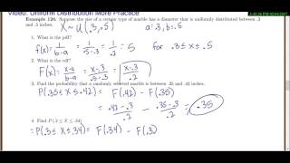 Stat 3000: section 4.1 uniform distribution more practice Information