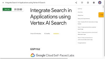 Integrate Search in Applications using Vertex AI Search GSP1152