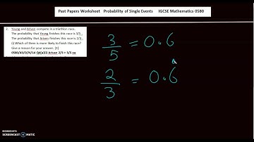 IGCSE Math 0580 Topic 27/50 : Probability of Single Events [Worksheet in description]