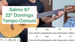 SALMO 67 | 22° Domingo do Tempo Comum | [letra e cifra]