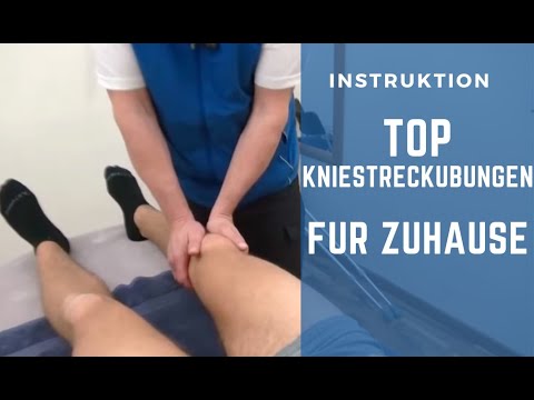 Steifes Kniegelenk - Die beste Kniestreck Übungen für Zuhause