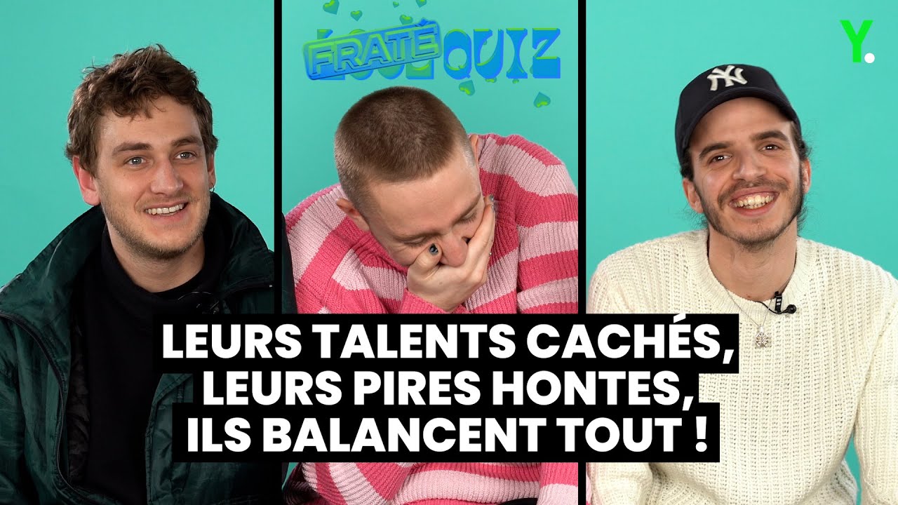 Pierre, Blaise et Lopes, du groupe 47TER testent leur amitié dans notre FratéQuiz !