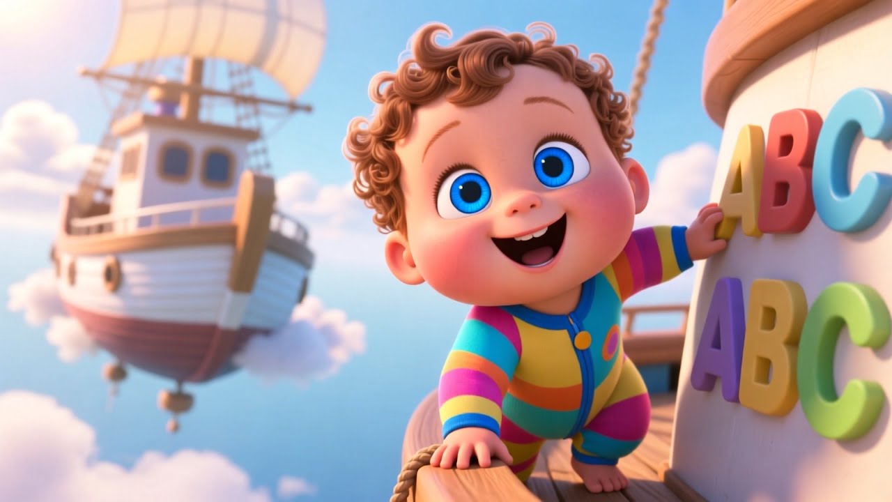 Learning ABC Balloon 🎈✨ | Fun Nursery Rhymes & Toddler Alphabet Adventure