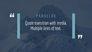Parallax Media Quote Transition Template for Premiere Pro