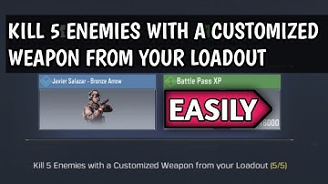 KILL 5 ENEMIES WITH A CUSTOMIZED WEAPON FROM YOUR LOADOUT PRIME LOADOUT CALL OF DUTY MOBILE COD MOBI