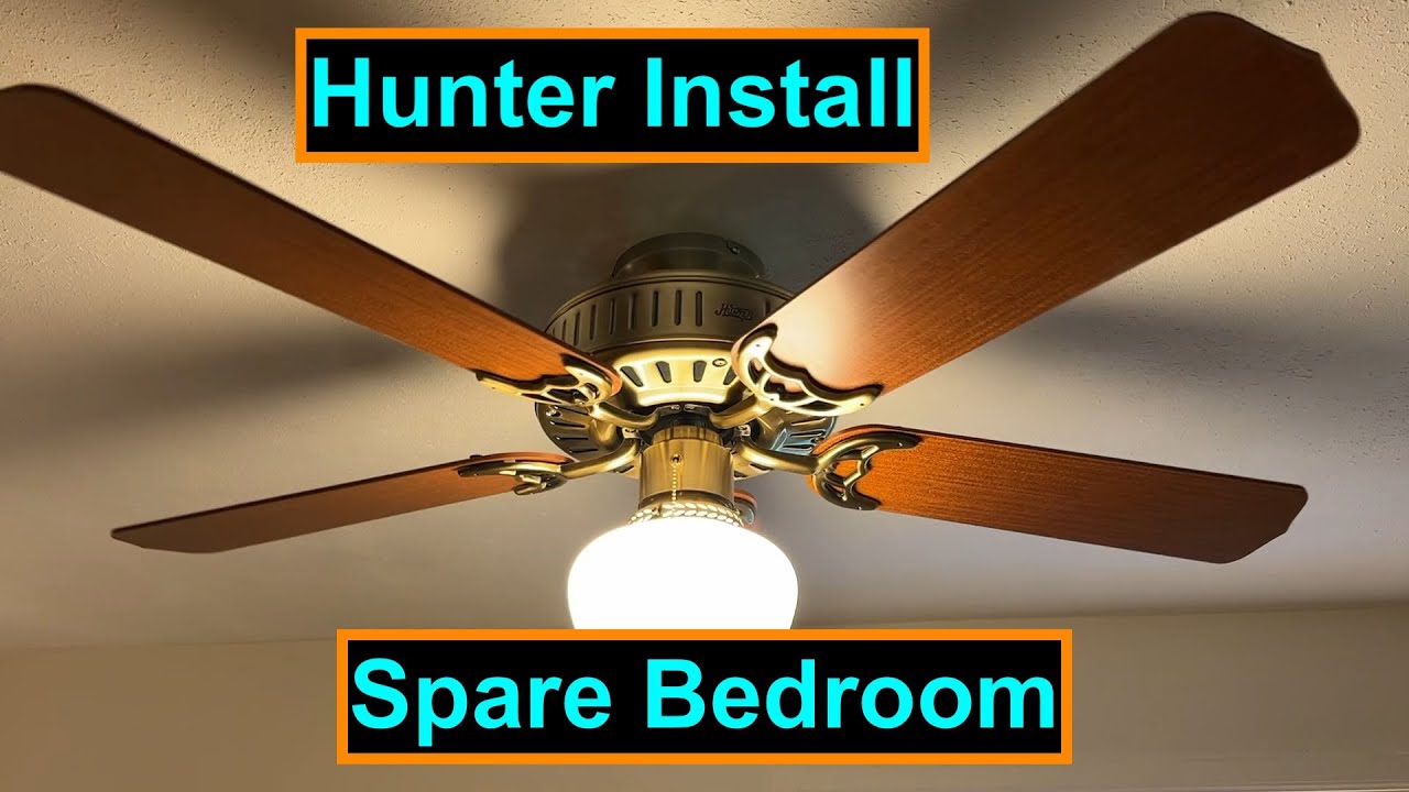 Ceiling Fan Install in the Spare Bedroom 46 YouTube