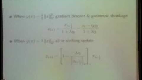 Composite Objective Optimization and Learning for Massive Datasets (Yoram Singer, Google Research)