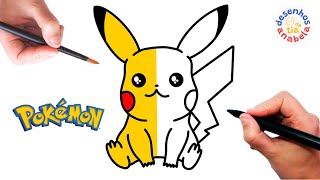 PIKACHU POKEMON | Drawing and Painting for Kids | Drawing step by step by Desenhos da Tia Anabela 6,284 views 4 months ago 8 minutes, 41 seconds