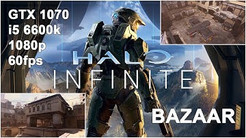 Bazaar Gameplay | Halo Infinite | 1080p 60fps | Tech Preview
