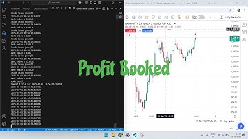 Algo Trading with Python  - Day 1 (Trade 2) | #nifty #banknifty #AlgoTrading #optionstrading