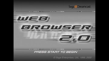 Web Browser 2.0 with SegaNet - Sega Dreamcast - Intro & Title Screen