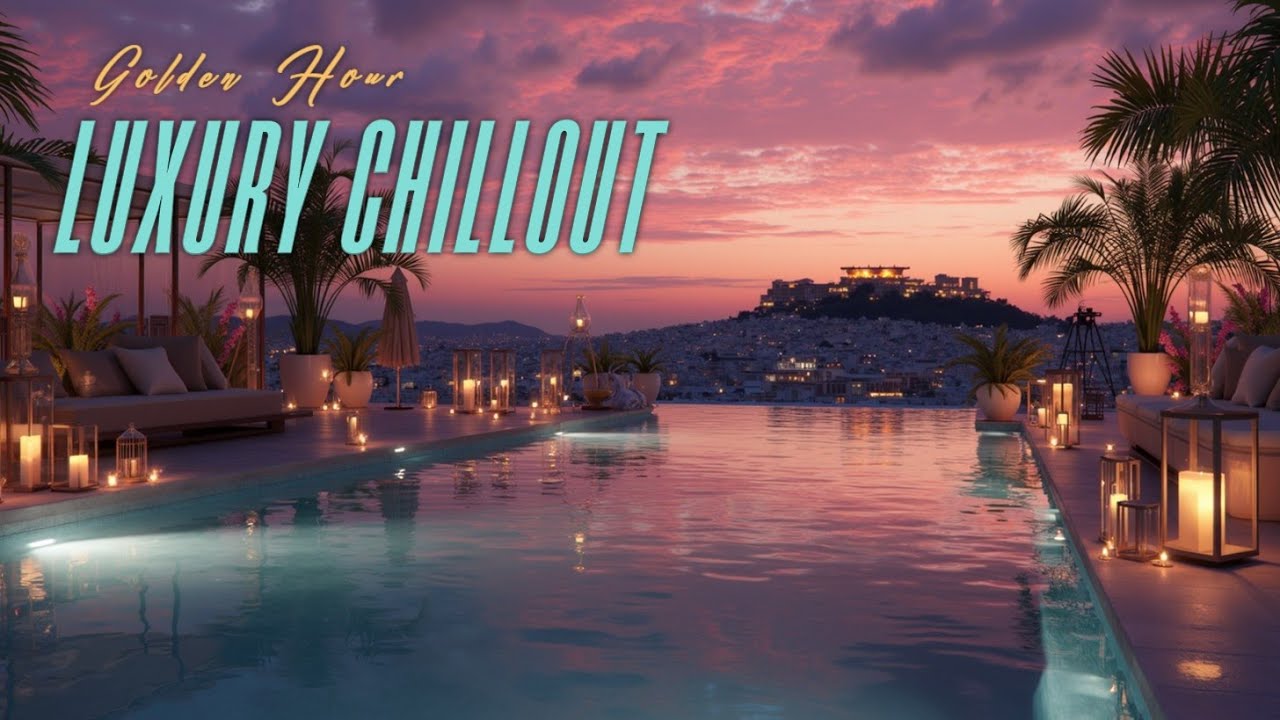 Luxury Rooftop Chillout ~ Golden Hour Lounge Music for Sunset Vibes ...