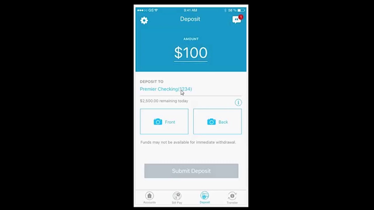 How to Deposit Your Checks with the Michigan First Mobile App - iPhone
