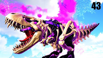 AMAZING NEW SKELETONIZED TYRANNOSAUR! ARK SURVIVAL EVOLVED (PRIMAL FEAR MOD) E43