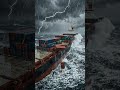 Going Going GONE! 🚢🌊 Container Ship vs Deadly Storm ⚡😱 #viralvideo #nature