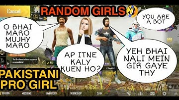 PART 8 | JOINING RANDOM GIRLS SQUAD LIKE A BOT | PUBGM