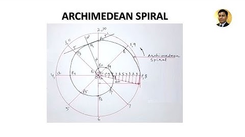 Archimedean Spiral | Problem 1 | Engineering Curves | Engineering Drawing