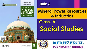Class 5 - Social Studies - HW12 | Mineral Power Resources & Industries - Chapter 6 | M.E School