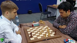 Magnus and Hikaru were both on 13 points and then this game vs Sarana decided it | World Blitz 2022
