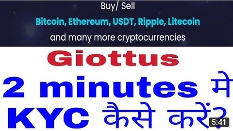 GIOTTUS Indian Crypto Exchange💰 Signup Process 💯Giottus KYC Process 💢 77 Âpk