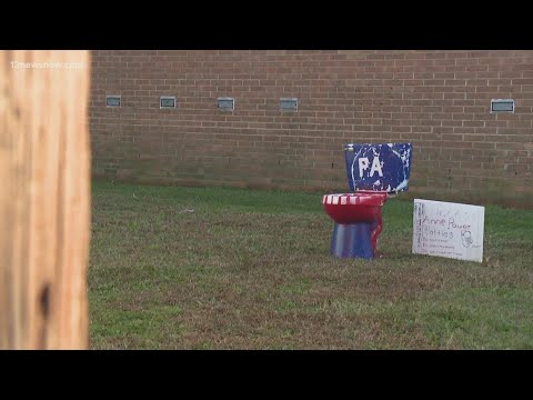 Spirit Toilet stolen from Princess Anne High School, students ask 'Grinch' to return it