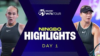 Andreeva, Badosa, Putintseva in action on Day 1 at Ningbo 2024 | WTA Match Highlights