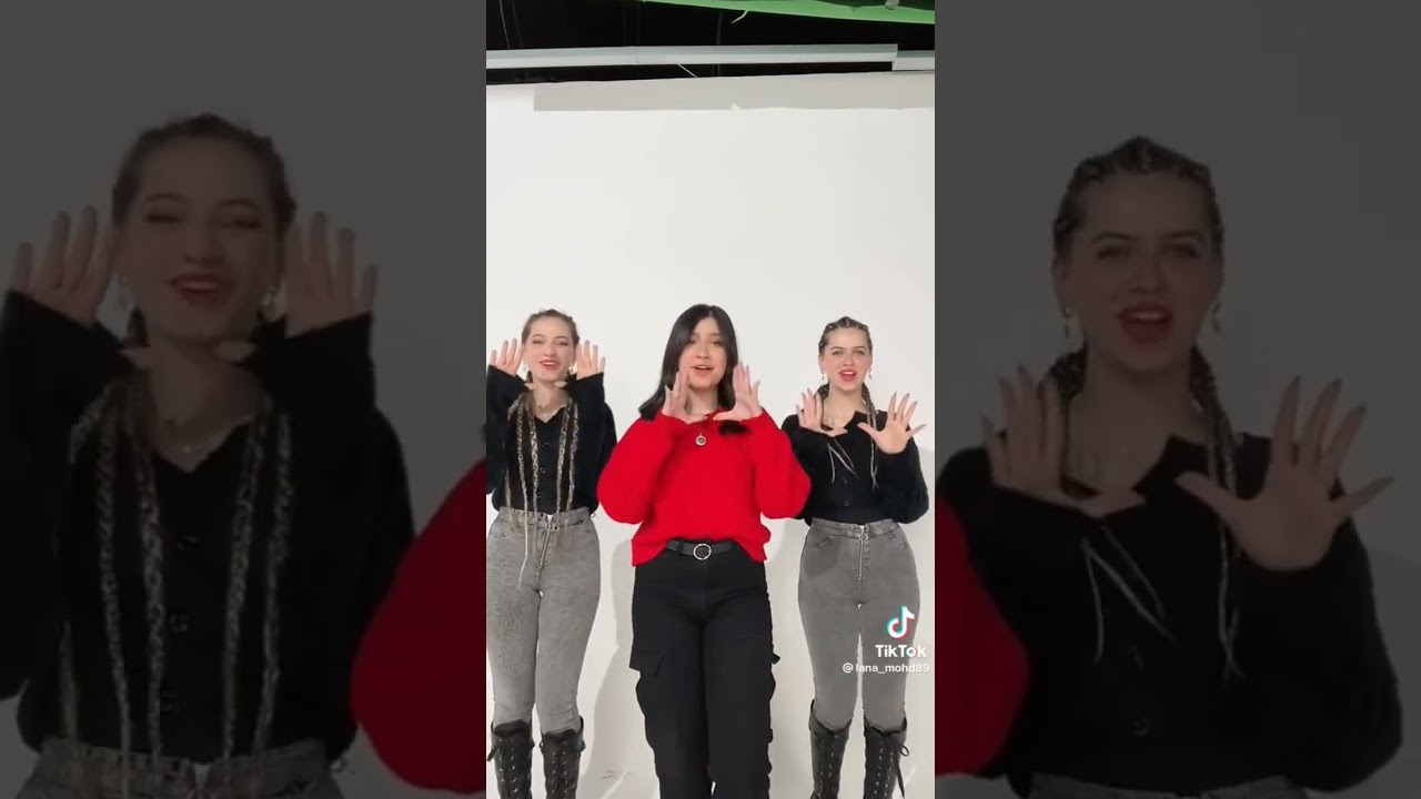 مقطع لانا ولين وقمر على اغنيه اول ما سحبت حزامى ما احلاهم👸✨ #لانا_محمد #لاناولين #قمر_الطاقي #shorts