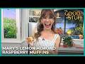 Mary's Lemon Almond Raspberry Muffins | The Good Stuff with Mary Berg