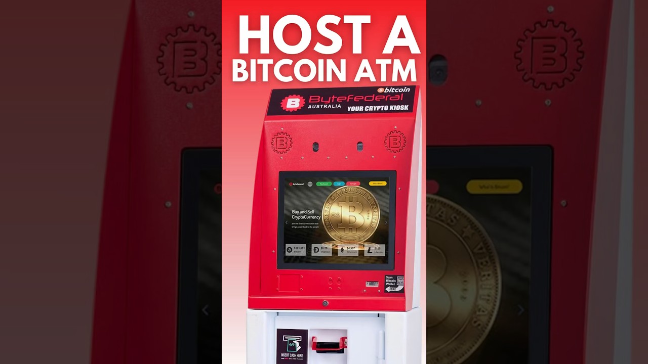 Host a Bitcoin ATM in Australia 🇦🇺 #bitcoin #crypto #cryptocurrency #tech  #business #blockchain - YouTube