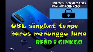 CARA UBL XIAOMI NOTE 8 GINKGO GAK PAKE LAMA