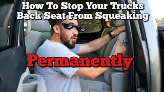 How to Fix That Squeaky Back Seat Chevrolet Silverado GMC Sierra Rattle Noise