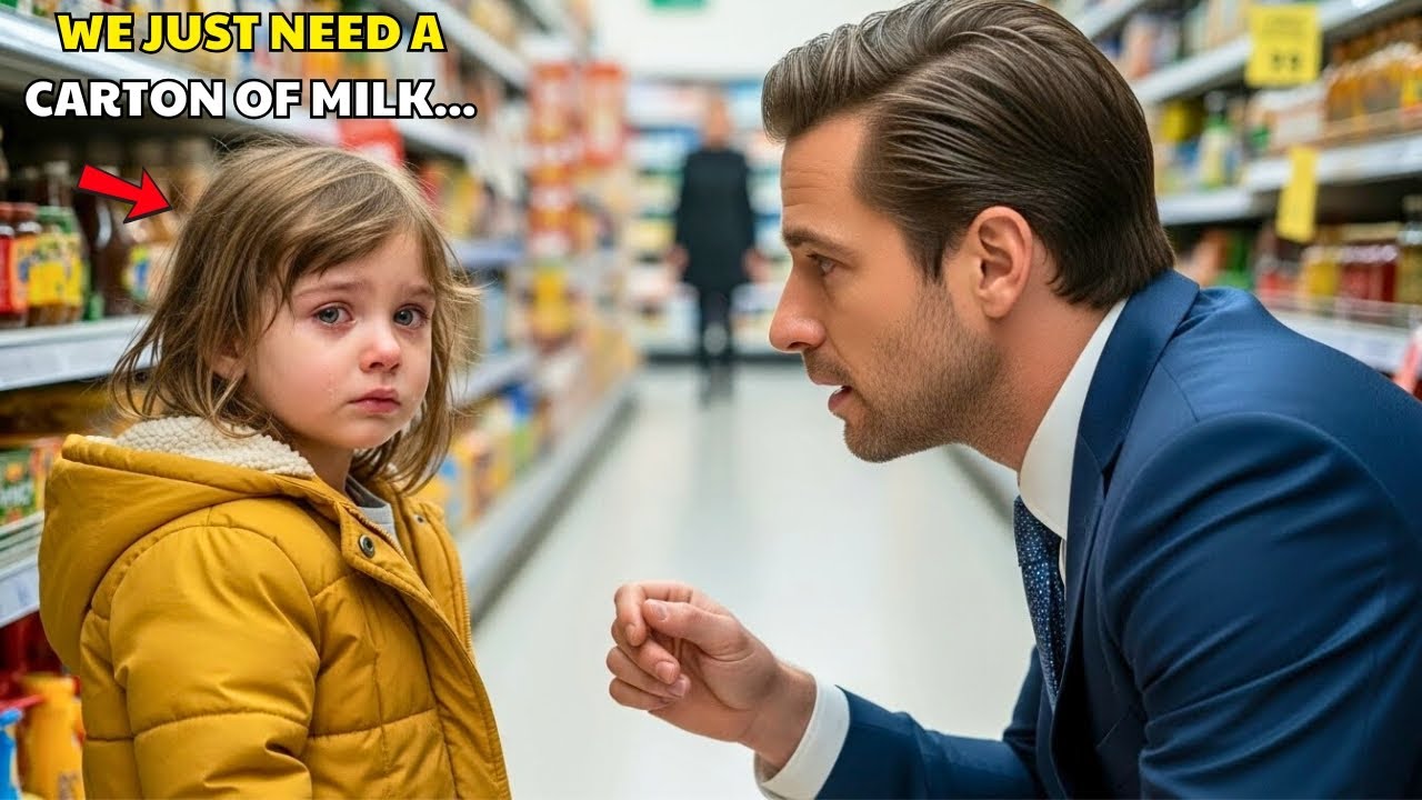 A BILLIONAIRE NOTICES A POOR LITTLE GIRL BEGGING FOR MILK — THE TRUTH BEHIND IT SHOCKED HIM