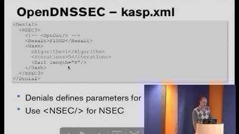 OpenDNSSEC training part 7/9 - OpenDNSSEC configuration