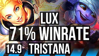 LUX vs TRISTANA (MID) | 10/1/13, 71% winrate, Dominating | BR Master | 14.9