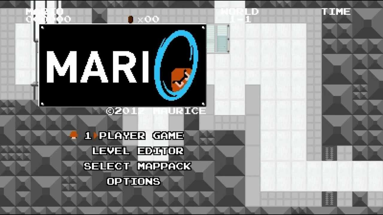 Mari0 SPEEDRUN Mario Portal mappack