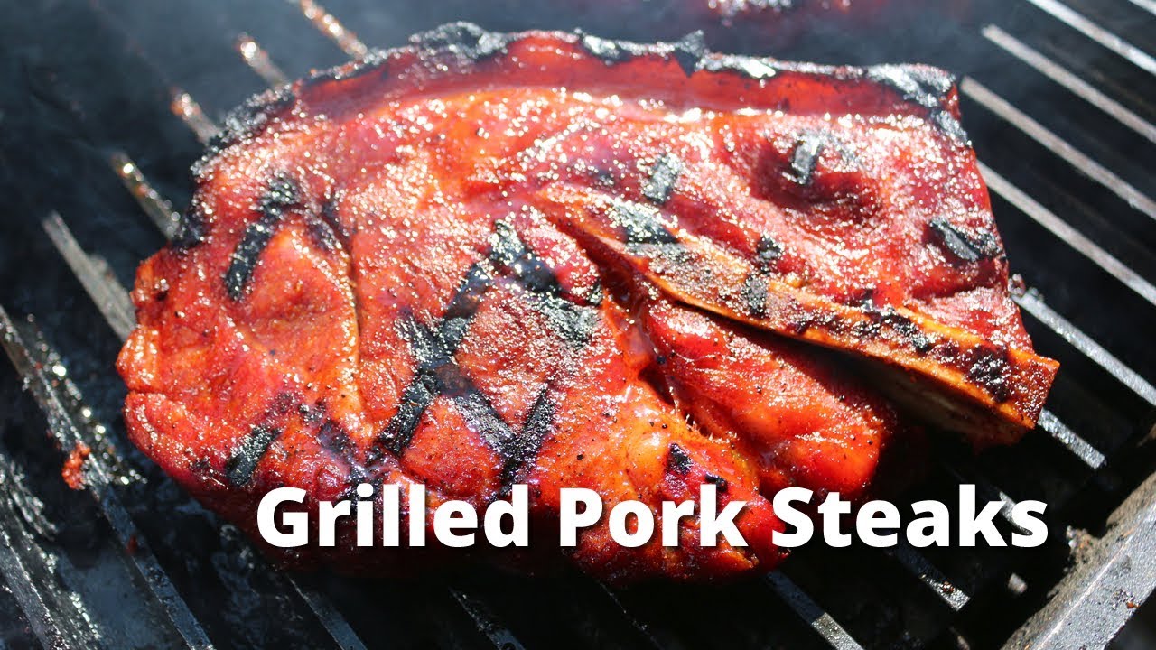 Grilled Pork Steak Recipe | Pork Blade Steak Recipe on the PK Grill