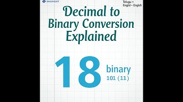 Decimal to Binary Conversion Explained | ECE/EEE/CSE/IT Students | Telugu + English