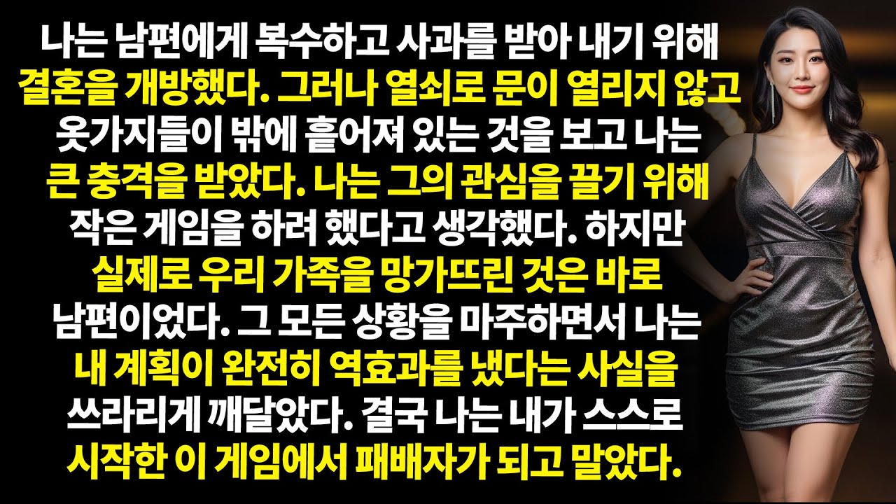 🎭 외도라는 이름의 “개방 결혼” 게임과 ⚔️남편의 치명적인 반격.
