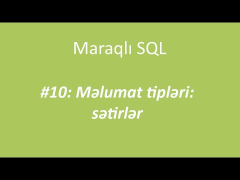 Video: Sql-də subdate nədir?