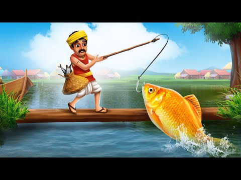 बोलने वाली मछली - TALKING FISH Story in Hindi | 2D Animated Hindi Moral Stories | Maja Dreams TV